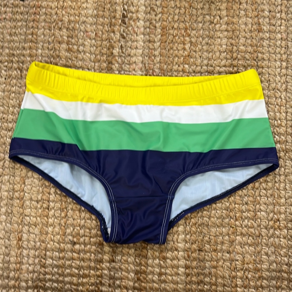 Brazilian Speedo Swim box - Size XLarge - Striped Pattern - Brand New